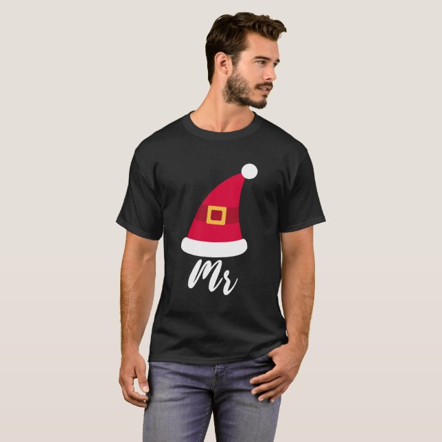 Camiseta Sr. y Sra. par navidades (Anverso completo)