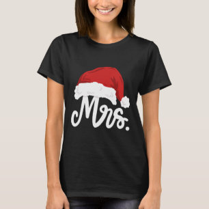 Camiseta Sr. y Sra. Santa Claus Parejas Navidades