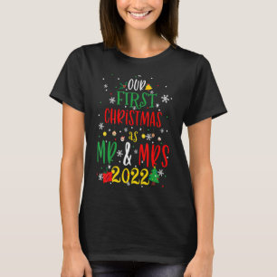 Camiseta Sr. y Sra. Santa Couple Esposa Esposa Matando Feo