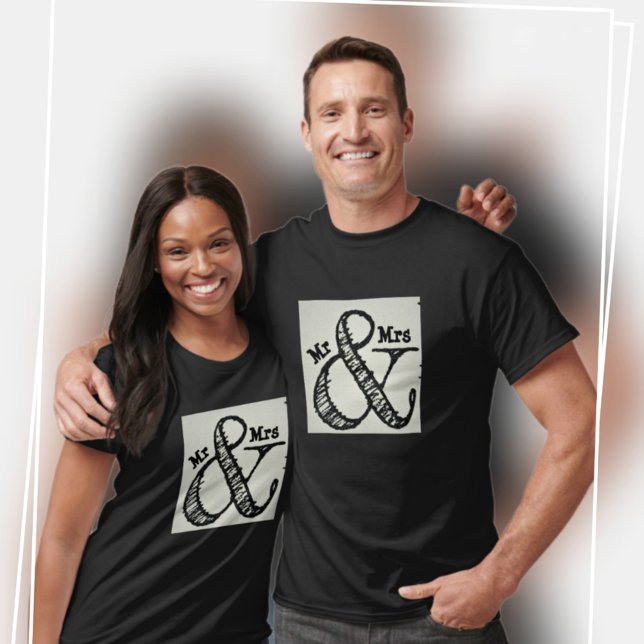 Camiseta Sr. y Sra. Y así comienza el símbolo de Ampersand (Subido por el creador)