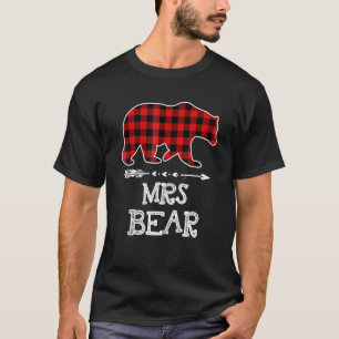 Camiseta Sra. Bear Navidades Familiares Que Coinciden Con E