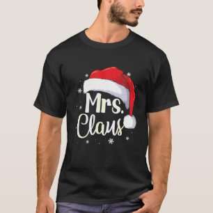 Camiseta Sra. Claus Navidades Parejas Que Coinciden Con Él