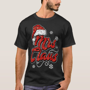 Camiseta Sra. Clause Esposo Esposa Mamá Papá Navidades Fami
