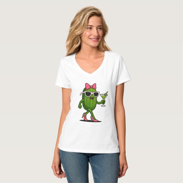 Camiseta Sra. Cucumber Chic (Anverso completo)