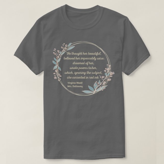 Camiseta Sra. Dalloway Cita Yo Estilo (Diseño del anverso)