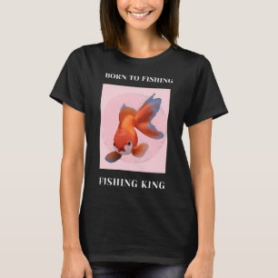 Camiseta Sra. Fish con labios rojos grandes y lazo rosa