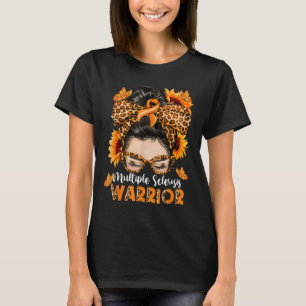 Camiseta Sra. Múltiple Esclerosis Warrior Awareness Naranja