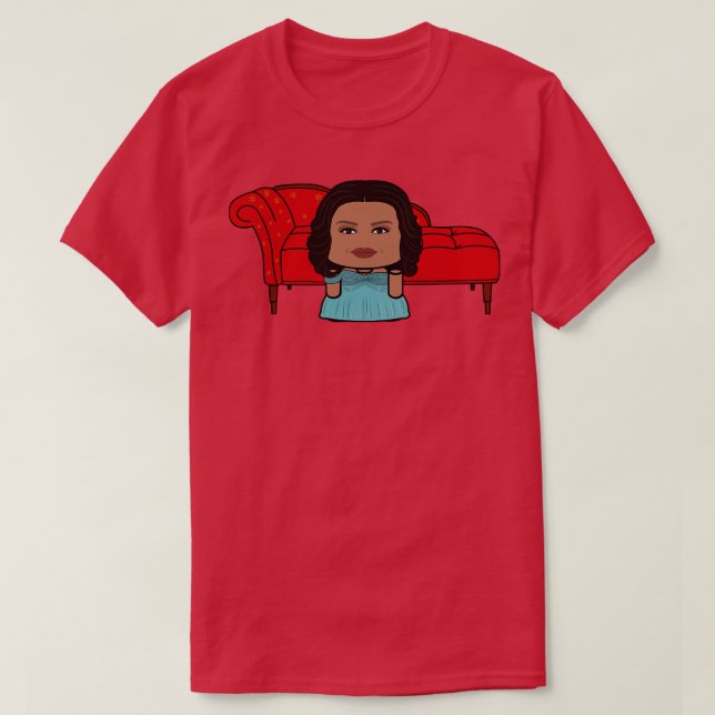 Camiseta Sra. Obamabot POLITICOBOT Toy Robot Chaise (Diseño del anverso)