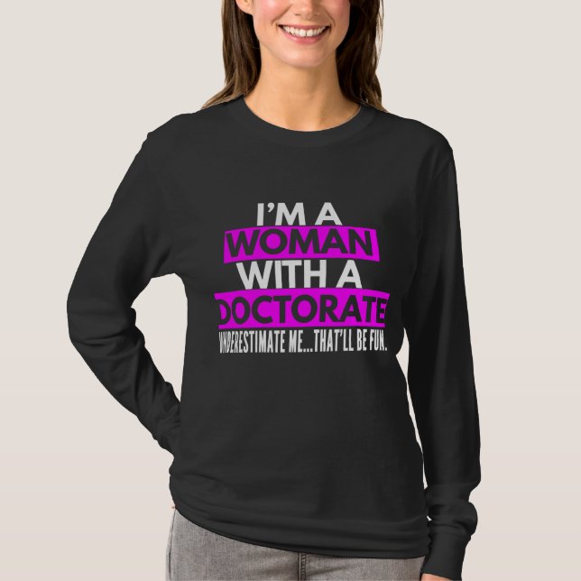 Camiseta Sra. PhD: Regalos para médicas de mujeres para muj (Anverso)