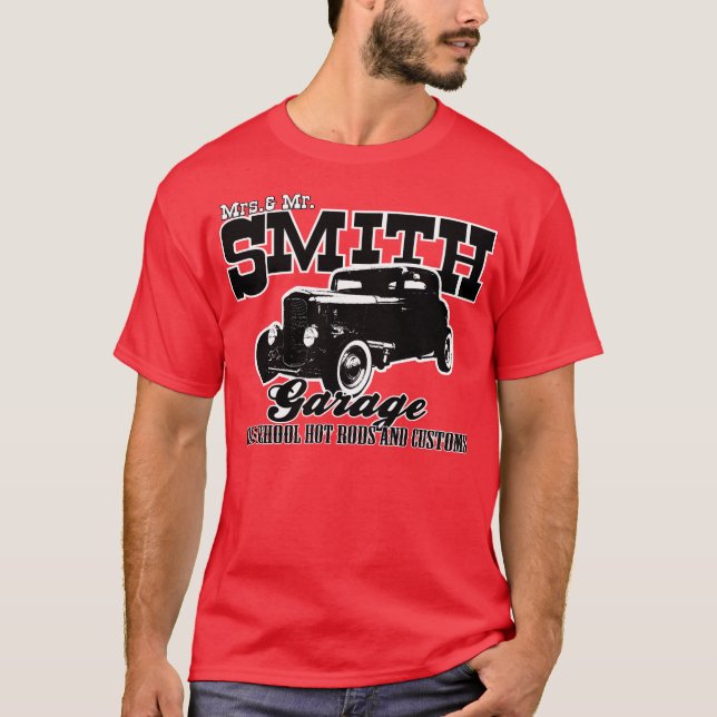 Camiseta Sra. Smith Garaje Hot Rod (Anverso)