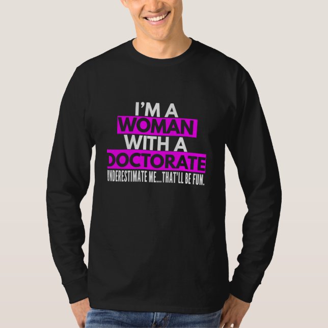 Camiseta Sra. Sra. PhD, Regalos para médicas de mujeres (Anverso)