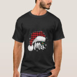 Camiseta Sra. Y Sr. Santa Hat Buffalo Plaid Christma<br><div class="desc">Mujeres Sra. Y Sr. Santa Hat Buffalo Navidades Parejas Pajamas</div>