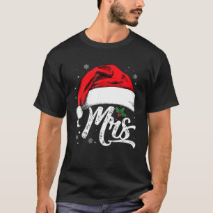 Camiseta Sra. Y Sr. Santa Hat Navidades Parejas Coincidiend