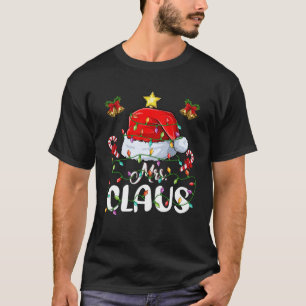 Camiseta Sra. Y Sr. Santa Hat Navidades Parejas Funny Famil