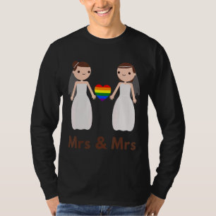 Camiseta Sra. y Sra. Lbgt Pride Couple