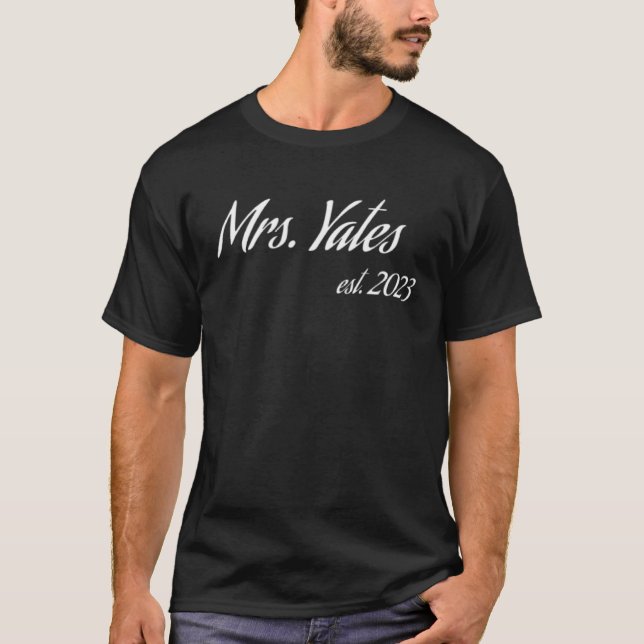 Camiseta Sra. YATES 2023 nueva novia ducha nupcial boda Pu (Anverso)