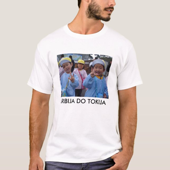 Camiseta Srbija u Japanu, SRBIJA HACE TOKIJA (Anverso)
