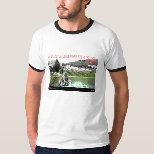 Camiseta srebrenica, bosna i hercegovina (Anverso)