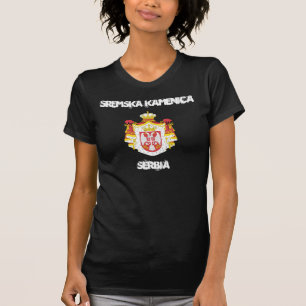 Camiseta Sremska Kamenica, Serbia con escudo de armas