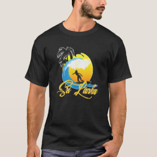 Camiseta Sri Lanka: Chica de sobrevida de vacaciones en pla