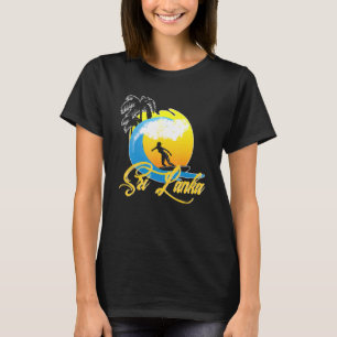 Camiseta Sri Lanka: Chica de sobrevida de vacaciones en pla