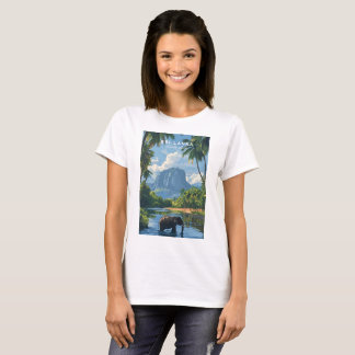 Camiseta Sri Lanka Elephant River Jungle T-Shirt for Women