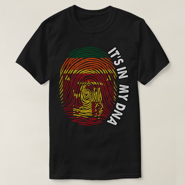 Camiseta Sri Lanka: En mi ADN bandera sri lanka Sri Lanka (Diseño del anverso)