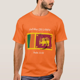 Camiseta SRI LANKA FLAG Patriotic Scripting Personalizado N