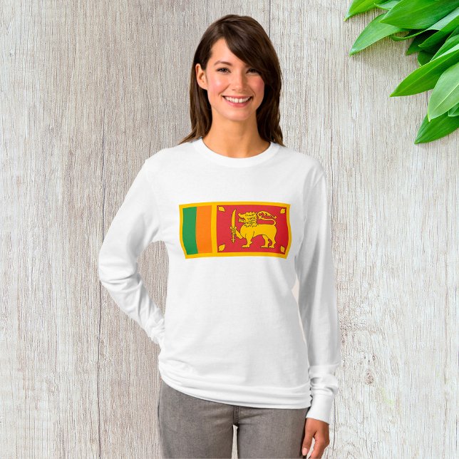 Camiseta Sri Lanka National Flag Lion Symbol (Subido por el creador)