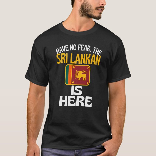 Camiseta Sri Lanka no tiene miedo (Anverso)