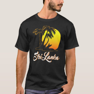 Camiseta Sri Lanka Surfer Sunset Beach Ocean Vacation Sri L