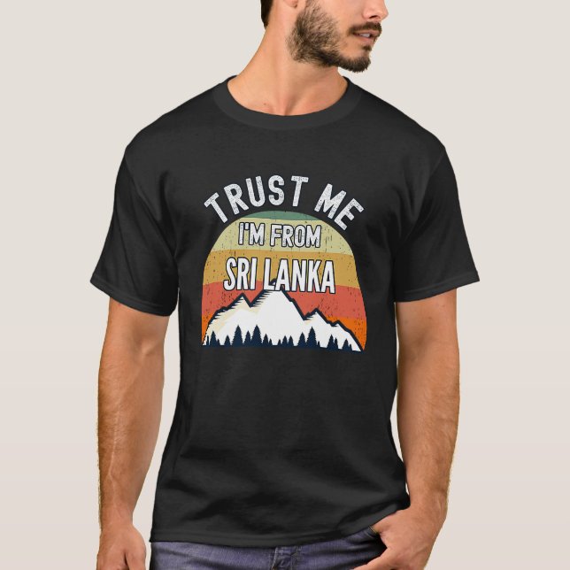 Camiseta Sri Lanka Trust me soy de Sri Lanka (Anverso)