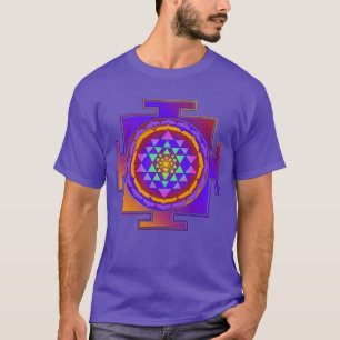 Camiseta SRI YANTRA coloreado por completo + sus ideas