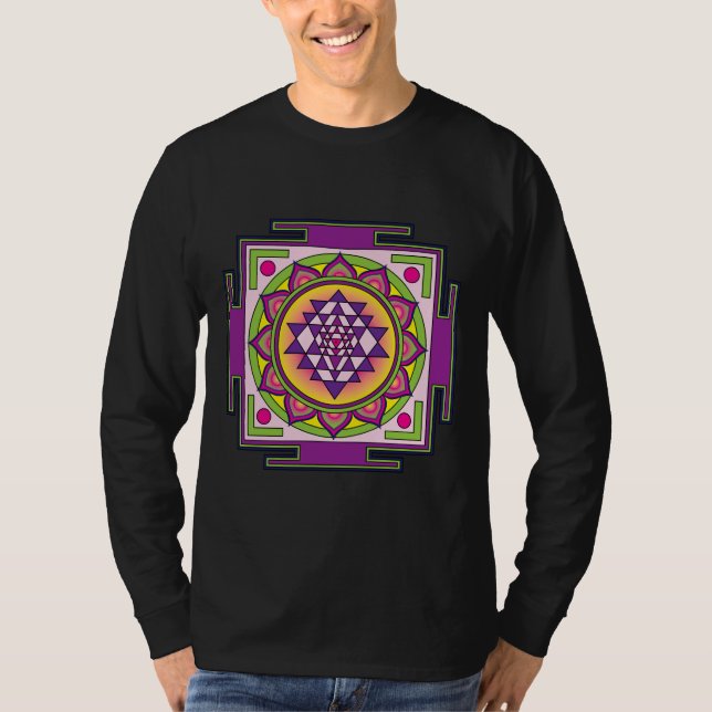 Camiseta Sri Yantra Mandala (Anverso)