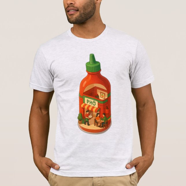 Camiseta Sriracha Pho Shop (Anverso)