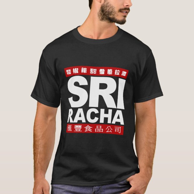 Camiseta Sriracha Sri Racha Barras Rojas (Anverso)