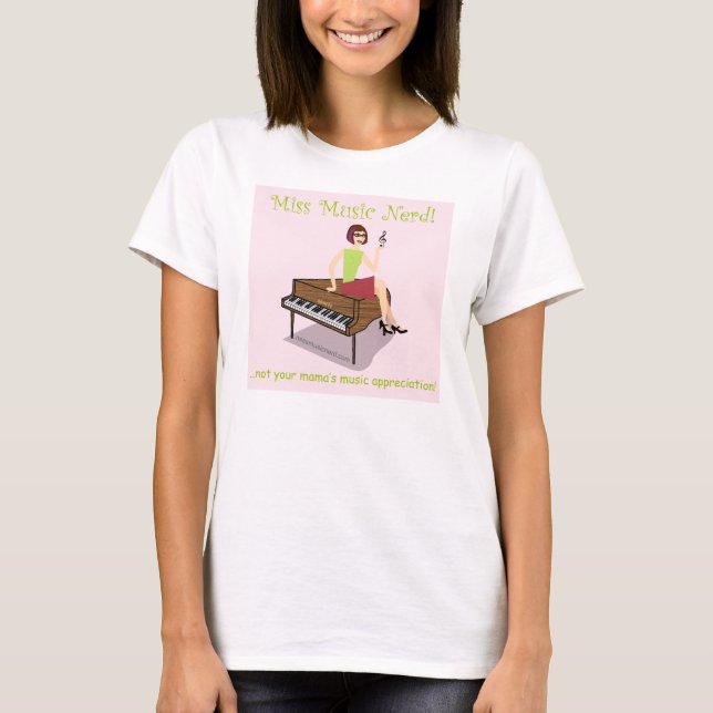 Camiseta Srta. Music Nerd Shirt (Anverso)