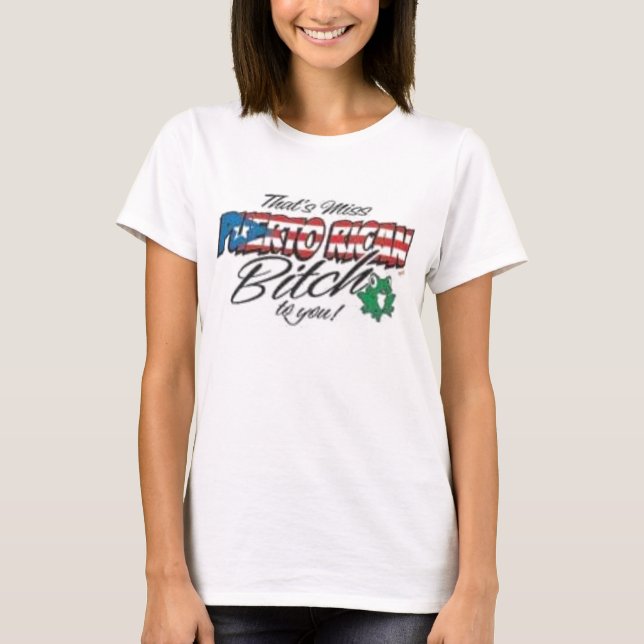 Camiseta Srta. puertorriqueño (Anverso)