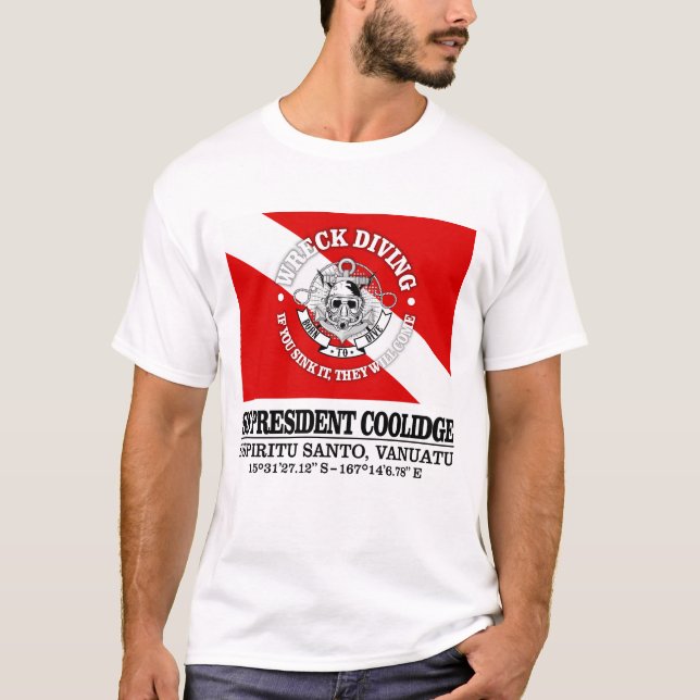 Camiseta SS Presidente Coolidge (mejor naufragio) (Anverso)