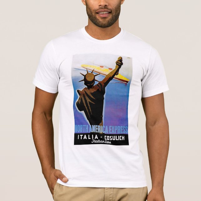 Camiseta ss Rex pasando la Estatua de la Libertad (Anverso)