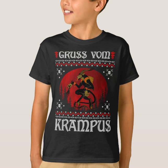 Camiseta Ss Vom Krampus Christmas Evil Xmas Horror Ugly Swe (Anverso)