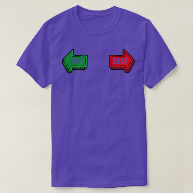 Camiseta SSD para sordos y sordos a la izquierda 1 (Diseño del anverso)