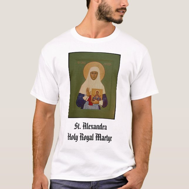 Camiseta St. Alexandra, mártir real del St. AlexandraHoly (Anverso)
