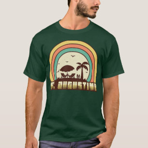 Camiseta St Augustine Beach Retro Sunset Style
