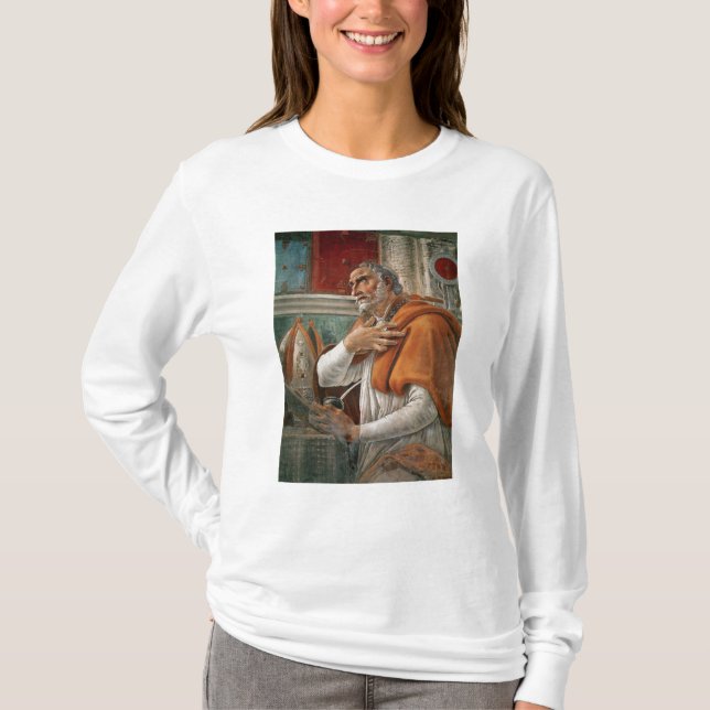 Camiseta St Augustine en su célula, c.1480 (Anverso)