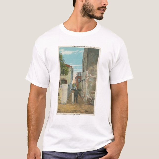 Camiseta St Augustine, FL - vista de la calle del Hacienda (Anverso)