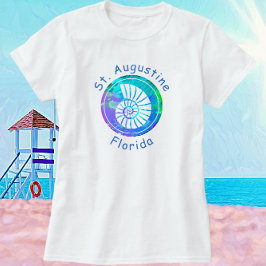 Camiseta St. Augustine Florida Bonito Nautilus Seashell