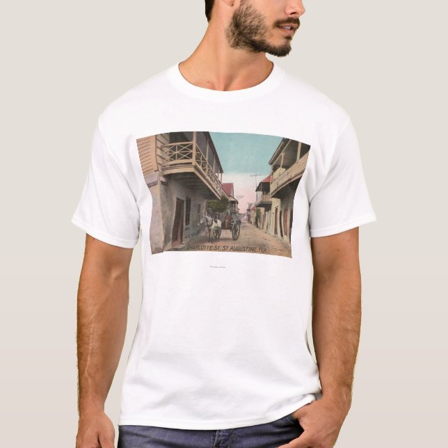 Camiseta St Augustine, la Florida - vista del St de (Anverso)