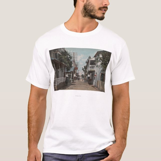 Camiseta St Augustine, la Florida - vista del St. de San (Anverso)