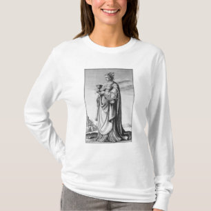 Camiseta St. Barbara, grabada al agua fuerte por Wenceslaus
